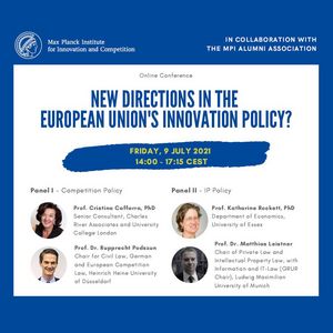  “New directions in the European Union’s innovation policy?” Alumni Association Max Planck Institute for Innovation and Competition