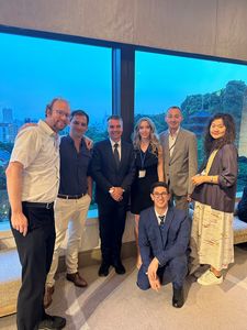 f.l.t.r: Prof. Christoph Rademacher (Waseda University), Dr. Matthias Lamping, Prof. Dr. Matthias Leistner (LMU), Anna Chiettini, Prof. Dr. Klaus D. Beiter (Northwestern University South Africa), Peter Slowinski, Tian Lu