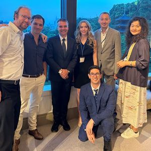 from left to right: Prof. Christoph Rademacher (Waseda University), Dr. Matthias Lamping, Prof. Dr. Matthias Leistner (LMU), Anna Chiettini, Prof. Klaus D. Beiter (Northwestern University South Africa), Peter Slowinski, Tian Lu