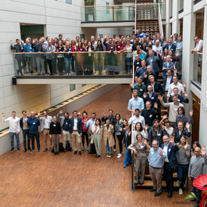 Attendants of the Munich Summer Institute 2022 in the in Grand Hall at the Max Planck Institute for Innovation and Competition, Munich